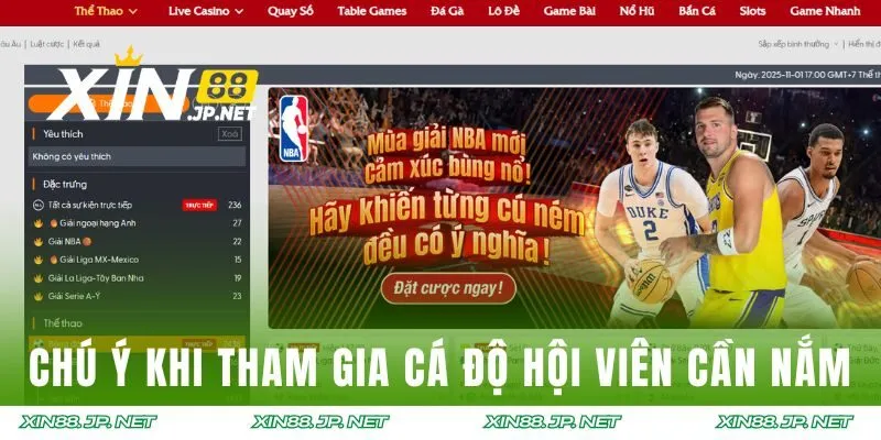 Chú ý khi tham gia cá độ hội viên cần nắm